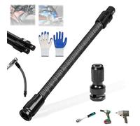 Ruhemeister Pro 2026 New Flexible 1/2-Inch Socket Extension - for Difficult Angles, 1/2-Inch Flexible Extension, Adjustable, with Steel Reinforced Balls, Essential for Workshop & DIY(250mmA)