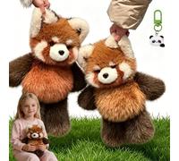Ruhemeister Pro 55cm Interactive Running Plush Toy, Stress Relieving Running Cuddly Toys, Cute Runnings Cuddly Toy Red Panda, Movable Legs, Soft Runnings Plushies, For Cuddling(2PC)