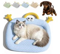 Ruhemeister Pro Breathable 3D Chill Mat for Cats, 4.0x Ice Silk Cooling Mat for Dogs, Cat Cold Mats, Comfortable Neck Support, Stays Cool on Its Own Without Feeling Icy Against the Skin(D,S)