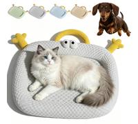 Ruhemeister Pro Breathable 3D Chill Mat for Cats, 4.0x Ice Silk Cooling Mat for Dogs, Cat Cold Mats, Comfortable Neck Support, Stays Cool on Its Own Without Feeling Icy Against the Skin(A,S)