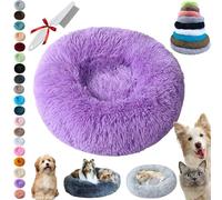 Ruhemeister Pro The Best Anti-Anxiety Dog Bed, Orthopedic Dog Bed, Fluffy Donut Dogs Beds, Higher Edges, Reduces Anxiety, Pain, Zipper, Washing Comfort, for all Cats and Dogs(K,80 cm)
