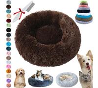 Ruhemeister Pro The Best Anti-Anxiety Dog Bed, Orthopedic Dog Bed, Fluffy Donut Dogs Beds, Higher Edges, Reduces Anxiety, Pain, Zipper, Washing Comfort, for all Cats and Dogs(C,90 cm)