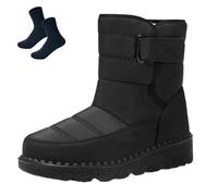 Ruhemeister Pro Winterstep Waterproof Winter Boots - Comfort and Style for the Coldest Days, with Fleece Lining for Cold Days, black, 6 UK