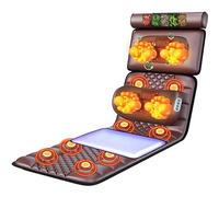 RUHEN Heating Pad Massage Mat with 20 Neck Shiatsu Kneading Massage Heads,9 Modes 9 Levels,Heated Mattress Pad Full Body Massager Cushion for Neck and Back,Lumbar Calf Muscle Relaxation