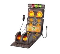 RUHEN Heating pads Full Body Massage Mat,10 Motors Vibrating Massage Mattress Pad with Detachable Neck Massage Pillow,Full Body Heated Cushion for Back,Waist,Leg,Muscle Relax Full Body Massage