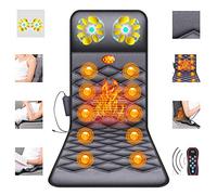 RUHEN Massage Mat for Full Body, Shiatsu Back Massager with Heat, Massage Mat, 26 Massage Head Mattress Pad for Neck Back Legs Relieve Fatigue and Soreness Heating Pad