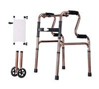 RUHEN Mobility Walker Foldable Walker 2 Wheel Elderly Help to Get Up and Walk Walker Lightweight Walkers for Seniors with Seat
