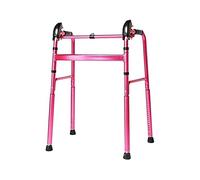 RUHEN Mobility Walker Standing Walk Walking Frame Standard Rollator Folding Lightweight Aluminum Alloy Adjustablewalking Aid for The Elderly