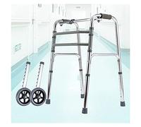 RUHEN Mobility Walker Walking Frames for The Elderly Four Feet Walking Aid with Armrest Anti Fall Walk Aluminum Walking Aid 2 Styles Load Bearing 100Kg