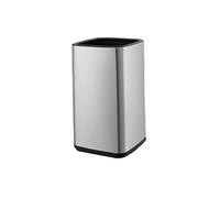 RUHEN Square Stainless Steel Trash Can Household Double-deck Bin Without Lid Bedroom Toilet Office Waste Paper Basket