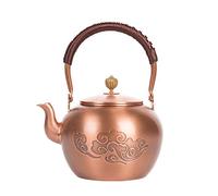 RUHEN Tea kettle Pure Copper Set Hand Polished Household Set Electric Ceramic Stove Set-More Than Every Year