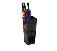RUHEN Umbrella Bucket Hallowed-Out Stand Metal Square for Home Office Apartment Hotel Lobby Bars