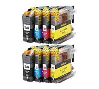 RUHJFBQL LC205 LC207 Ink Cartridge Compatible For MFC-J4320DW MFC-J4420DW MFC-J4620DW MFC-J5520DW Printers(2SET BK C M Y)