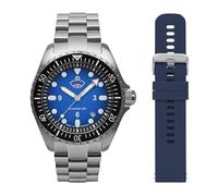 ruhla 4960M-3 Diving Watch Set, Blue, Classic