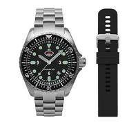 Ruhla Men's Watch Automatic Diver With Black Replacement Strap 4960M5-Set