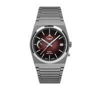 Ruhla Men's Watch Space Control Solar Dark Red 4640M5, Bracelet