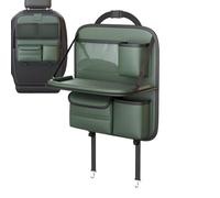 Ruhnjyg Car Seat Back Organizer, Car Backseat Organiser with Foldable Tray Table, Large Capacity Storage Bag for Travel, Parents Drivers, Kids Toys Food Storage