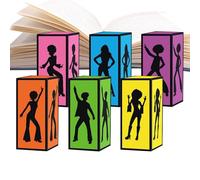 Ruhnjyg Disco Box Paper - Retro Desk Decoration - Decorative Retro Box - for Birthday Dance Lovers Night Party Themed Event Home Study Bedside Bedroom Bookcase Bookshelf Nightstand Window Sill