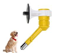 Ruhnjyg Dog Water Bottle Head,Wall Mounted Water Bottle Feeder Nozzles - Multifunctional Head Nozzle Reusable Automatic Dogs Feeder for Cats and Dogs