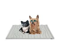 Ruhnjyg Double-Sided Dog Cooling Mat, Pet Cool Mat Gel Self Cooling Machine Washable Pad for Dogs Cats In Hot Summer to Use in Cage, Kennel, Bed, Sofa (36x23inch, Grey)