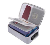 Ruhnjyg Fire Proof File Box For Documents - Fire Proof 3-Layer Lockable Storage Box, Portable Travel Family Storage Bag With Lock, Lockable Document Box