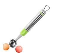 Ruhnjyg Fruit Scooper - Stainless Steel Long Handle Cutting | Fruit Cutting Tools Baller,for Mango Papaya Ice Cream Cake Home Kitchen Dorm Restaurant Camping Party