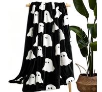 Ruhnjyg Halloween Throw Blanket, Soft Warm Lightweight Decorative Fleece