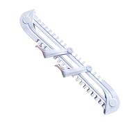 Ruhnjyg Ice Hockey Skate Guards - Non-Skidding Skating Bla de Cover Protector With Adjustment Buckle, Groove Design Hockey Skates Figure Skates Accessories - White