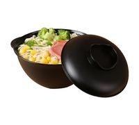 Ruhnjyg Microwave Instant Noodle Bowl - 250ml Ramen Cooking Bowl with Lid and Handle for Deserts, Breakfasts & Soups | Dishwasher, Microwave & Oven Safe