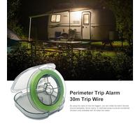 Ruhnjyg Perimeter Trip Alarm - Compact Property Safety Trip Wire Alarm System | Property Safety Device Flame Resistant for Garden Lawn Yard Wild Porch Barn