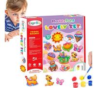 Ruhnjyg Plaster Painting Sets for Kids - Kids Art Projects Craft Supplies - Paint Kit Paint Your Own, Educational Toys Painting Crafts, Interactive Toys, Preschool Learning Activities