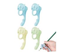 Ruhnjyg Students Pencil Grips - 4X Five Finger Pencil Writing Grips - Enhanced Writing Efficiency Preschool Writing Training Tool for Home, School