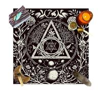 Ruhnjyg Tarot Divination Table Cloth | Tarot Card Reading Cloth - Decorative Divination Cards Altar for Beginners Card Lovers