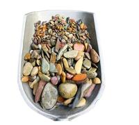 RUHTEUO 100/200/500g Fish Tank Bottom Sand Stone Aquarium Landscape Native Stream Natural Garden DIY Accessories Decorations for Crafts, Vases Filler(4-50mm,200g)