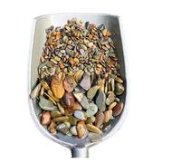 RUHTEUO 100/200/500g Fish Tank Bottom Sand Stone Aquarium Landscape Native Stream Natural Garden DIY Accessories Decorations for Crafts, Vases Filler(4-18mm,100g)