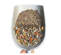 RUHTEUO 100/200/500g Fish Tank Bottom Sand Stone Aquarium Landscape Native Stream Natural Garden DIY Accessories Decorations for Crafts, Vases Filler(2-8mm,500g)