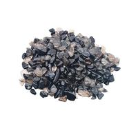 RUHTEUO 150g 100g Aquarium Decoration Stone Fish Tank Background Colorful Crystal Rock Gravel Home Garden Decor Accessories 7-9mm for Crafts, Vases Filler(Black1,100g)