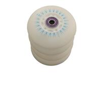 RUHTEUO 4pcs Skating Wheel LED Flash Roller Skates Wheels 72 76mm 80mm Slalom Tyre For Quad Skating(76mm blue ILQ11)