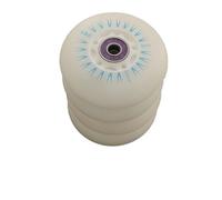 RUHTEUO 4pcs Skating Wheel LED Flash Roller Skates Wheels 72 76mm 80mm Slalom Tyre For Quad Skating(68mm blue ILQ11)