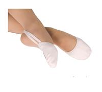 RUHTEUO Artistic Gymnastics Shoes Knitted Half Socks Professional Competition Sole Elastic Stretch Dance for Dance Yoga Gymnastics(Light Pink 1 pair,S 34-36)