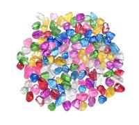 RUHTEUO Clear Quartz Electroplated Colorful Glitter Stone Gemstone Mineral Specimen Fish Tank Decor Home for Crafts, Vases Filler(1Bag(100g))