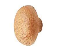 RUHTEUO Creative Wood Pebble-Shaped Cabinet Door Drawer Handle Black Walnut Wardrobe Cupboards Pulls Furniture Handles for cupboards wardrobes(Color2 5.1x5.1cm)