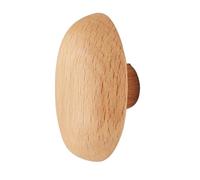 RUHTEUO Creative Wood Pebble-Shaped Cabinet Door Drawer Handle Black Walnut Wardrobe Cupboards Pulls Furniture Handles for cupboards wardrobes(Color2 4.2x6cm)