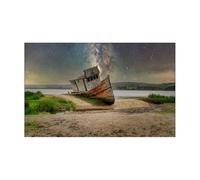 RUHTEUO Fish tank background Aquarium Background Sticker Ship Poster Fish Tank Decoration Self Adhesive Wallpaper(40x80cm)