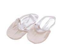 RUHTEUO Rhythmic Gymnastic Shoes Soft Half Socks Professional Competition Sole Protect Skin Color Dance for Dance Yoga Gymnastics(M)