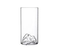 RUHTEUO Transparent Glasses Mountain Crystal Glass Drinking for Ideal for Long Cocktails, Mocktails, Gin & Tonic(S6 380ml)