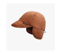 RUHTEUO Warm Down Padded Bomber Hats Ear Protection Flying Winter Outdoor Windproof Thickened Protectors Straps Ski Caps(B-Orange)