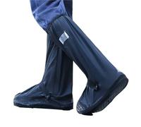 RUHTEUO Waterproof shoe covers Rain Shoe Cover Waterproof With Reflector High Top Clear Shoes Dust Covers For Motorcycle(L)
