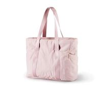RUHTEUO Women Waterproof Travel Duffel Bag Lightweight Shoulder Weekender Overnight for Gyms Weekend Getaway for Women Men Sport Gym Weekend Trip(Pink)