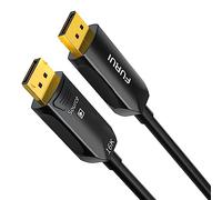 RUI Fiber Optic DisplayPort Cable 2.1 25ft, 16K Fiber DisplayPort 2.0 Cable Supports 80Gbps, 16K@60Hz, 8K@120Hz, 4K@240Hz 165Hz 144Hz, 2K@360Hz, DSC 1.2a Display Port 2.1 Cord for Gaming Monitor